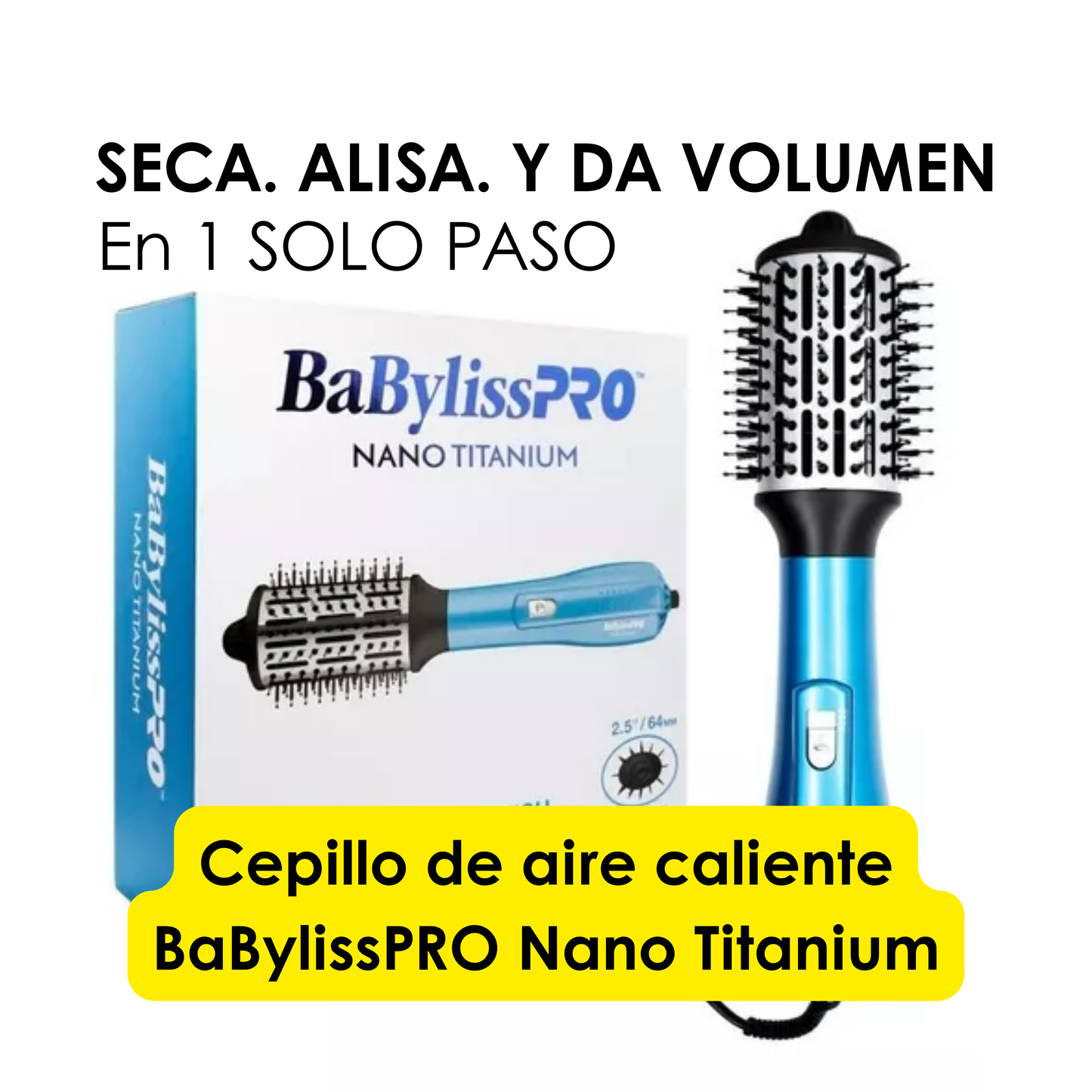 Cepillo de Aire Caliente BaBylissPRO Nano Titanium