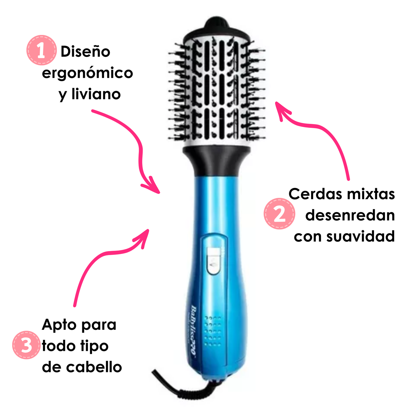Cepillo de Aire Caliente BaBylissPRO Nano Titanium