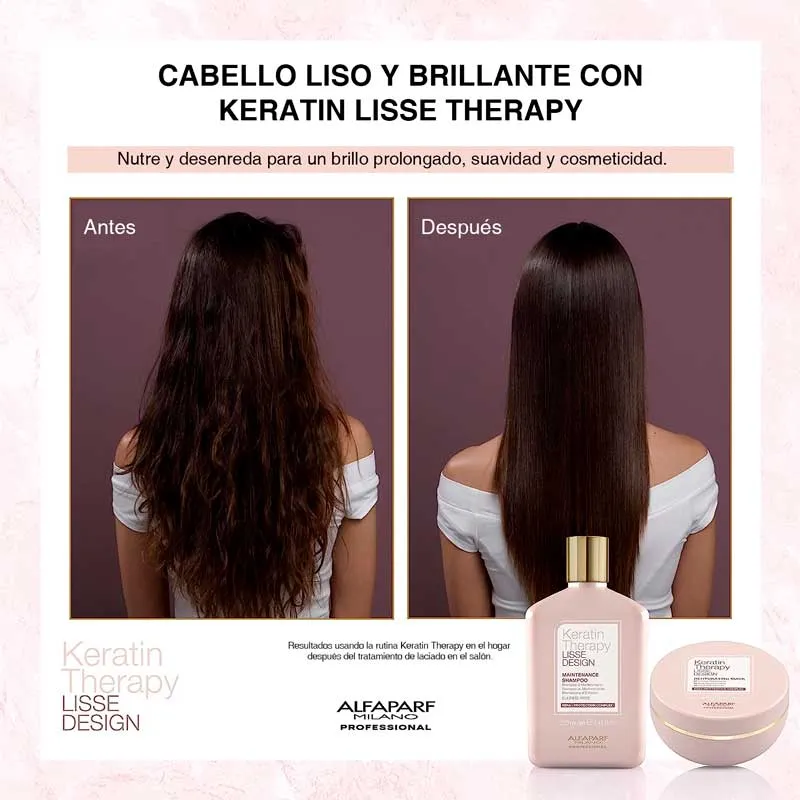Alfaparf Kit Keratin Lisse Shampoo 250ml + Mascara 200ml 3.webp